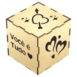 Dheera Caixa de joias de quebra-cabeça com anel mágico giratório, caixa de  presente de cubo mágico para dia dos namorados, noivado, casamento, 6,9 x  7,9 x 7,9 cm